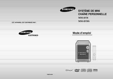 Samsung MM-DT8 Manuel utilisateur | Fixfr