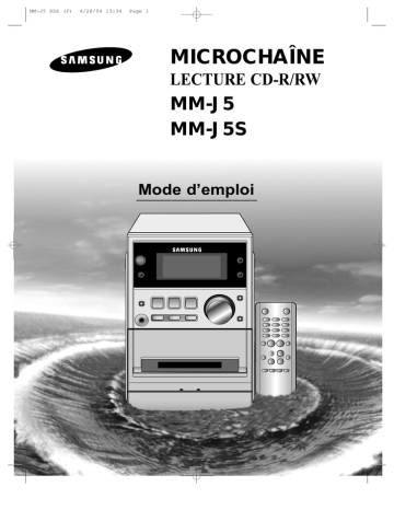MM-J5S | Samsung MM-J5 Manuel utilisateur | Fixfr