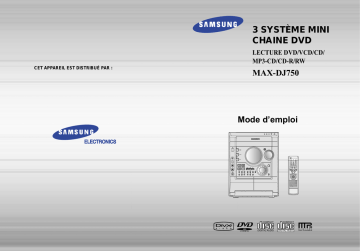 MAXDJ750 | Samsung MAX-DJ750 Manuel utilisateur | Fixfr