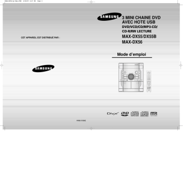 MAX-DX55 | Samsung MAX-DX56 Manuel utilisateur | Fixfr