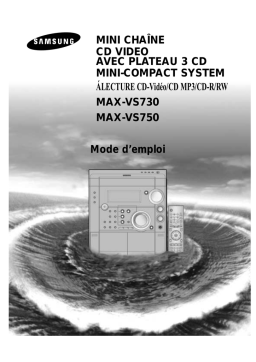 Samsung MAX-VS750 Manuel utilisateur