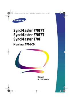 Samsung 770TFT Manuel utilisateur