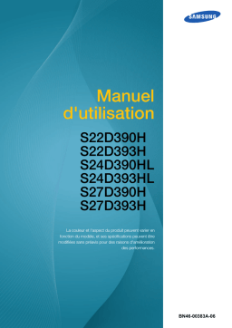 Samsung S22D390H Manuel utilisateur