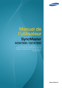 Samsung S23A750D Manuel utilisateur