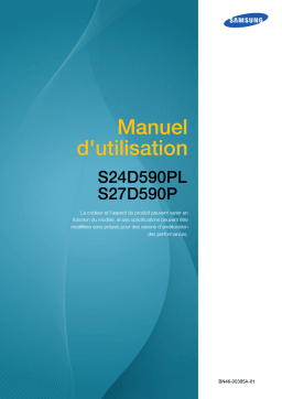 Samsung S27D590P Manuel utilisateur