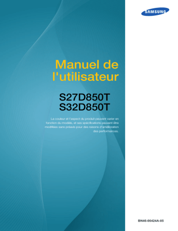 Samsung S27D850T Manuel utilisateur | Fixfr