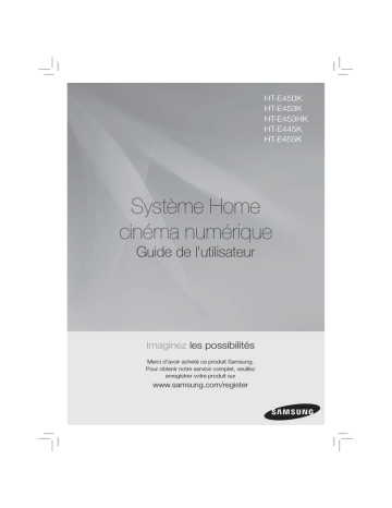 HT-E445K | HT-E450K | HT-E453K | HT-E453HK | Samsung HT-E455K Manuel utilisateur | Fixfr