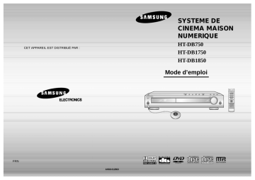 HTDB1750 | Samsung HT-DB1850 Manuel utilisateur | Fixfr