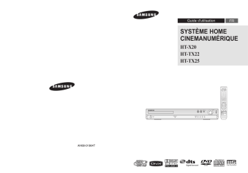 HT-TX25 | HT-TX22 | Samsung HT-X20 Manuel utilisateur | Fixfr