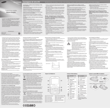 Samsung GT-C3222W Manuel utilisateur | Fixfr