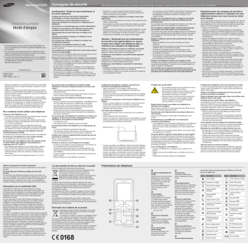 Samsung GT-C3322 Manuel utilisateur | Fixfr