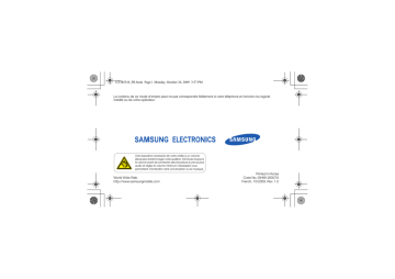 Samsung GT-B5310 Manuel utilisateur | Fixfr
