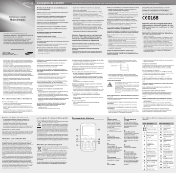 Samsung GT-C3222 Manuel utilisateur | Fixfr