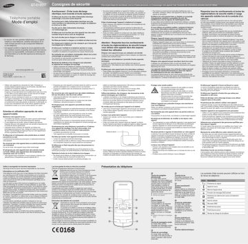 Samsung GT-E1055T Manuel utilisateur | Fixfr