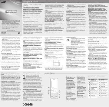 Samsung GT-E2330B Manuel utilisateur | Fixfr