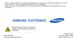 Samsung SGH-U900 Manuel utilisateur