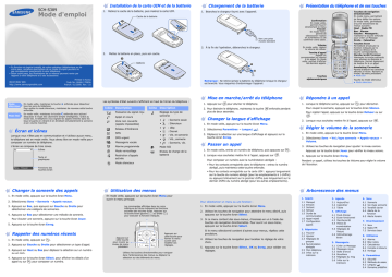 Samsung SCH-S389 Manuel utilisateur | Fixfr