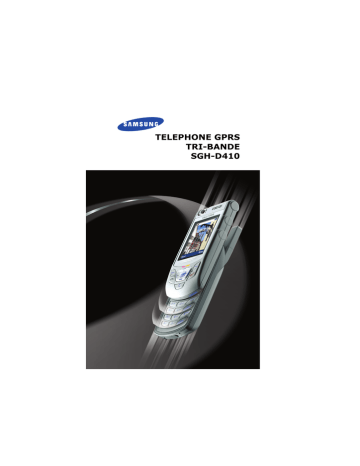 Samsung SGH-D410 Manuel utilisateur | Fixfr
