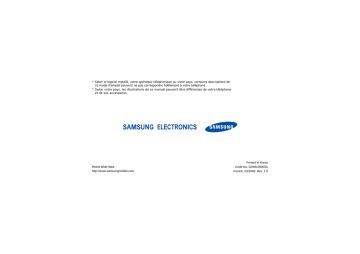 Samsung SGH-D520 Manuel utilisateur | Fixfr