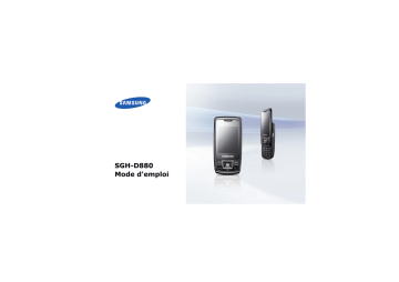 Samsung SGH-D880 Manuel utilisateur | Fixfr