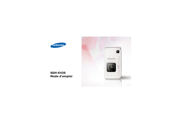 Samsung SGH-E420 Manuel utilisateur | Fixfr