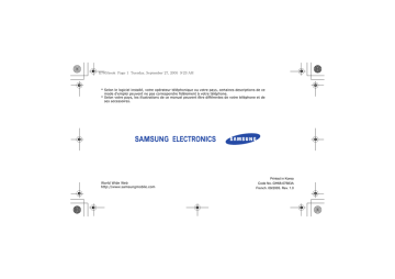 Samsung SGH-E760 Manuel utilisateur | Fixfr