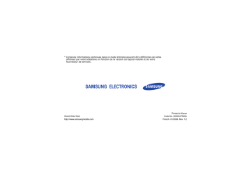 Samsung SGH-E770 Manuel utilisateur | Fixfr