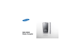 Samsung SGH-E840 Manuel utilisateur