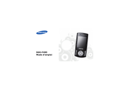 Samsung SGH-F400G Manuel utilisateur