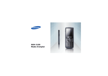 Samsung SGH-J150 Manuel utilisateur | Fixfr
