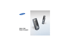 Samsung SGH-L760G Manuel utilisateur