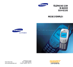 Samsung SGH-R210SB Manuel utilisateur