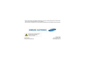 Samsung SGH-U300 Manuel utilisateur | Fixfr