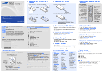 Samsung SGH-X520 Manuel utilisateur | Fixfr