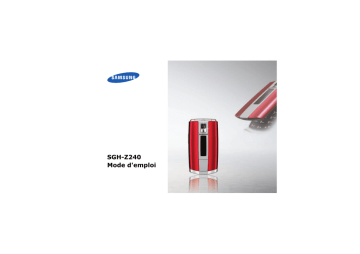 Samsung SGH-Z240 Manuel utilisateur | Fixfr