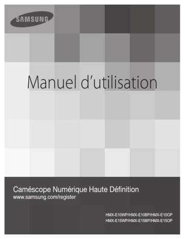 HMX-E10OP | HMX-E10BP | Samsung HMX-E10WP Manuel utilisateur | Fixfr