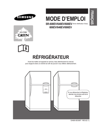 Samsung SR-608EV Manuel utilisateur | Fixfr