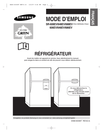 SR-688EV | Samsung SR688EV Manuel utilisateur | Fixfr