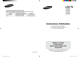 Samsung LA27S71B Manuel utilisateur