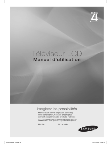 Samsung LA32C400E4 Manuel utilisateur | Fixfr