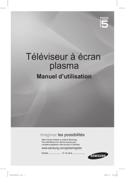 Samsung PS50B550T2R Manuel utilisateur