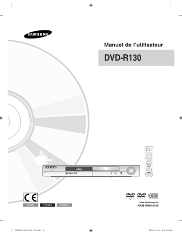 Samsung DVD-R130 Manuel utilisateur | Fixfr