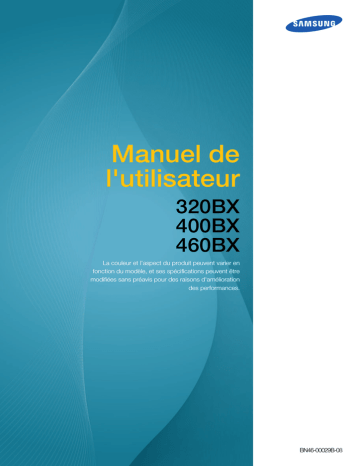 460BX | 320BX | Samsung 400BX Manuel utilisateur | Fixfr