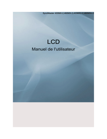 400MX-2 | 460MX-2 | 460MXN-2 | 460FP-2 | Samsung 400MXN-2 Manuel utilisateur | Fixfr