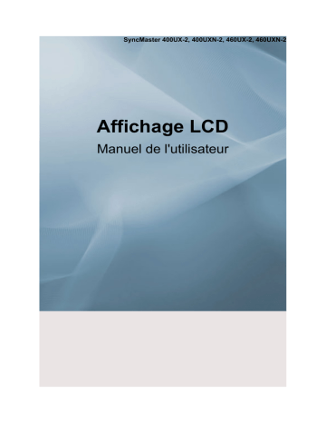 460UXN-2 | 460UXN | 400UX-2 | 460UX-2 | Samsung 400UXN-2 Manuel utilisateur | Fixfr