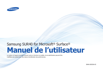 Samsung SUR40 Manuel utilisateur | Fixfr