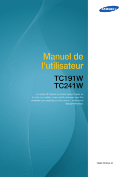 Samsung TC241W Manuel utilisateur