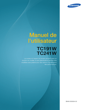 TC191W | Samsung TC241W Manuel utilisateur | Fixfr