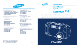 Samsung DIGIMAX V4 Manuel utilisateur