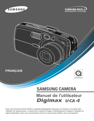 KENOX UCA4 | Samsung DIGIMAX UCA4 Manuel utilisateur | Fixfr